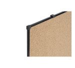 Tableau liege Suri cadre noir 178 x 118 cm Bi-Office