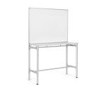 Workstation with Industrial Bi-Office Magnetic Lacquered Steel Whiteboard 90 x 120 cm