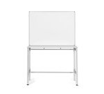 Workstation with Industrial Bi-Office Magnetic Lacquered Steel Whiteboard 90 x 120 cm