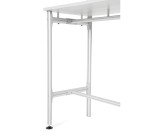 Workstation with Industrial Bi-Office Magnetic Lacquered Steel Whiteboard 90 x 120 cm