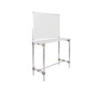 Workstation with lacquered steel whiteboard 75 x 106.5 cm BioFusion Dispatch Bi Office