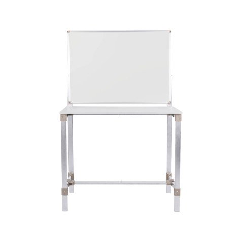 Workstation with lacquered steel whiteboard 75 x 106.5 cm BioFusion Dispatch Bi Office