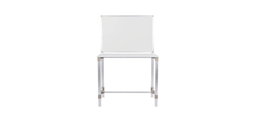 Workstation with lacquered steel whiteboard 75 x 106.5 cm BioFusion Dispatch Bi Office