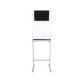Station de travail mit magnetischer Tafel aus lackiertem Stahl und Aluminiumrahmen 90 x 60 cm Industriel Bi-Office