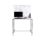 Workstation with lacquered steel whiteboard 75 x 106.5 cm BioFusion Dispatch Bi Office
