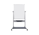 Swivel white lacquered board Evolutio 92 x 120 cm Bi-Office