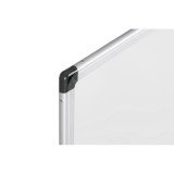 Tableau blanc pivotant double face mélaminé cadre acier 120 x 90 cm Maya Bi-Office