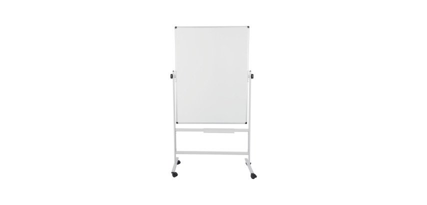 Whiteboard double-sided melamine pivoting whiteboard steel frame 120 x 90 cm Maya Bi-Office