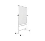 Tableau blanc pivotant double face mélaminé cadre acier 120 x 90 cm Maya Bi-Office