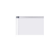 Tableau blanc pivotant evolution emaille gris 90 x 120 cm Bi-Office