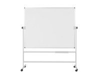 Double-sided swivel whiteboard melamine steel frame 120 x 200 cm Maya Bi-Office