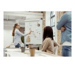 Tableau blanc émaillé pivotant Maya 90 x 120 cm Bi-Office