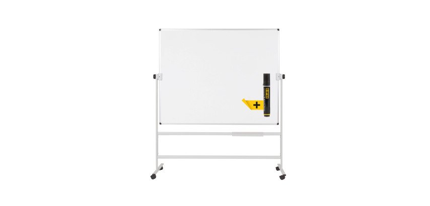 Tableau blanc émaillé pivotant Maya 200 x 120 cm Bi-Office