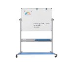 Tableau blanc émaillé pivotant Evolution 150 x 120 cm Bi-Office