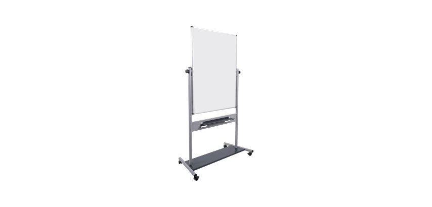 Swivel white lacquered board Evolutio 92 x 120 cm Bi-Office