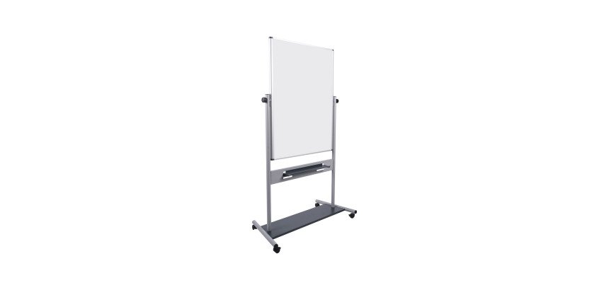 Swivel white lacquered board Evolutio 92 x 120 cm Bi-Office