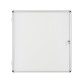 Vitrine intérieure acier laqué porte battante cadre aluminium Bi-Office Enclore -12 feuilles