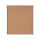 Vitrine intérieure fond liège porte battante cadre aluminium Bi-Office Enclore - 20 feuilles