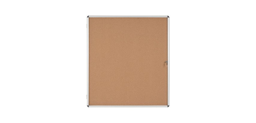Innenvitrine Korkrückwand Schwingtür Aluminiumrahmen Bi-Office Enclore - 20 Blätter