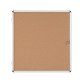 Vitrine intérieure fond liège porte battante cadre aluminium Bi-Office Enclore - 12 feuilles
