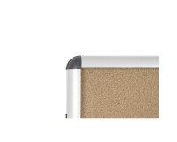 Internal glass case with cork backing, swing door, aluminum frame Bi-Office Enclore - 4 sheets