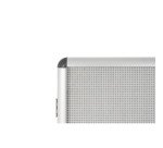 Vitrine intérieure extra plate fond acier laqué porte battante cadre aluminium Bi-Office Enclore - 1 feuille