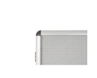 Binnenvitrine extra plat gelakt staal met klapdeur en aluminium frame Bi-Office Enclose - 9 vellen