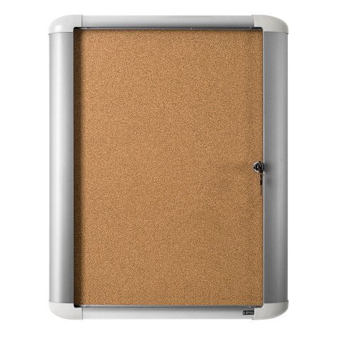 Vitrine für den Außenbereich, Korkrückwand, Doppelflügeltür, Aluminiumrahmen Bi-Office Mastervision - 6 Blätter