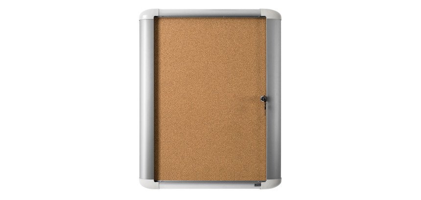 Vitrine exterieur porte battante liege Bi-Office Mastervision - 9 feuilles