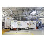 Tableau blanc tryptique mobile acier laqué cadre aluminium 120 x 180 cm Maya Bi-Office