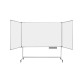 <playwright-ft>Whiteboard Mobile Triptych Enameled Steel Aluminum Frame 100 x 200 cm Maya Trio Bi-Office</playwright-ft>
