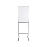 Tableau blanc acier laqué cadre anodisé aluminium 90 x 60 cm Maya Bi-Office