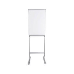 Tableau blanc acier laqué cadre anodisé aluminium 90 x 60 cm Maya Bi-Office