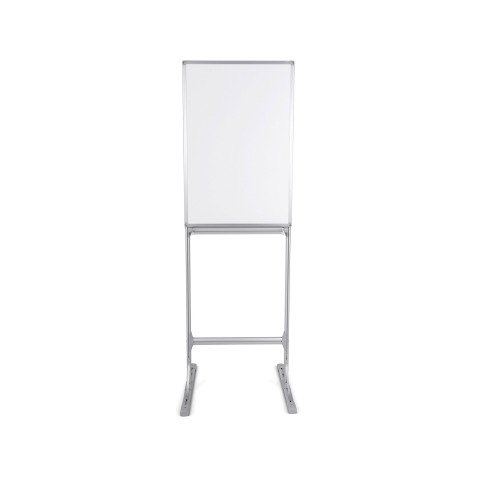 Tableau blanc acier laqué cadre anodisé aluminium 90 x 60 cm Maya Bi-Office