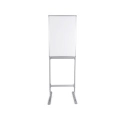 White lacquered steel whiteboard with anodized aluminum frame 90 x 60 cm Maya Bi-Office