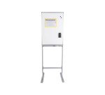 White lacquered steel whiteboard with anodized aluminum frame 90 x 60 cm Maya Bi-Office