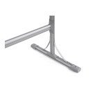 White lacquered steel whiteboard with anodized aluminum frame 90 x 60 cm Maya Bi-Office