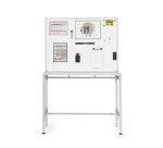 Workstation with Industrial Bi-Office Magnetic Lacquered Steel Whiteboard 90 x 120 cm