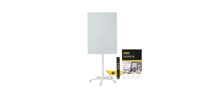 Chevalet mobile en verre Bi-Office Business 70 x 100 cm