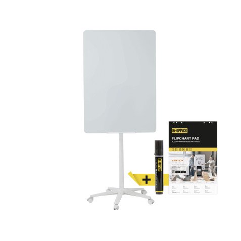 Chevalet mobile en verre Bi-Office Business 70 x 100 cm