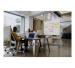 Tableau blanc mobile émaillé pivotant Evolution Bi-Office 120 x 90 cm