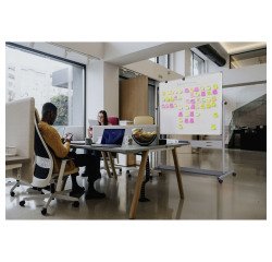 Tableau blanc laqué pivotant Evolutio 180 x 120 cm Bi-Office