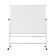 Tableau blanc mobile émaillé pivotant Maya Bi-Office 150 x 120 cm