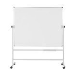 Tableau blanc mobile émaillé pivotant Maya Bi-Office 150 x 120 cm