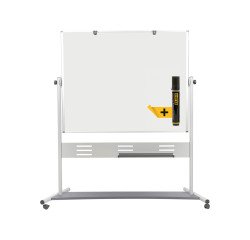 Mobile enamelled swivel whiteboard Evolution Bi-Office 120 x 90 cm