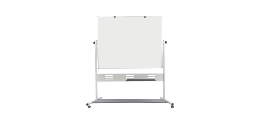 Tableau blanc mobile laqué pivotant Evolution Bi-Office 150 x 120 cm