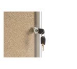 Vitrine d'affichage intérieur fond liège Enclore Bi-Office - 6 feuilles