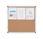 Vitrine d'affichage intérieur fond liège Enclore Bi-Office -6 feuilles