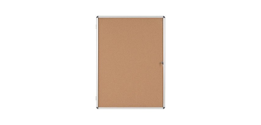 Display case indoor cork background Enclose Bi-Office - 16 sheets