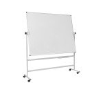 Tableau blanc mobile laqué pivotant Maya Bi-Office 150 x 120 cm